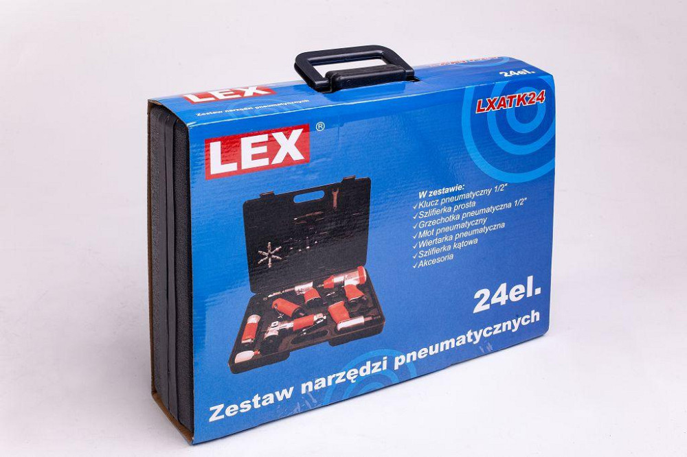 Набір LEX LXATK24 – пневматичні інструменти, 24 предмети, Чехія, кейс у комплекті Львів - фото 5