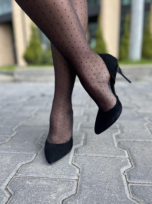 Туфлі жіночі SEE SEVEN чорні натуральна замша 35р. каблук 10 см (3538) Коломыя - изображение 7