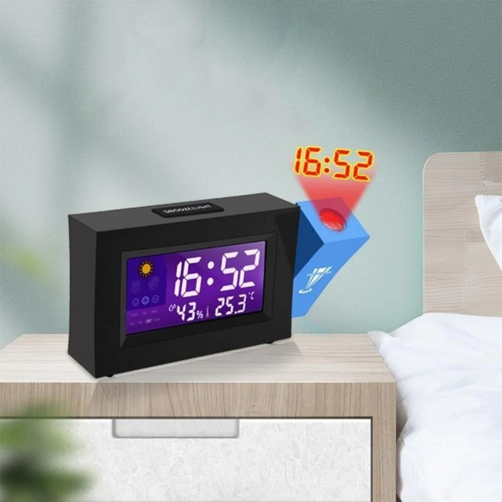 Настольные часы с LED подсветкой и проекцией,Clock With Projector SBR Киев - изображение 2