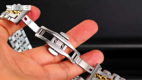 Годинник чоловічий класичний Skmei 9268 (Золотистий з чорним циферблатом) Вінниця