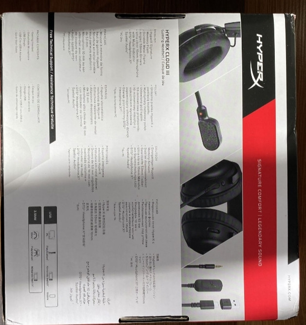 Гарнітура Ігрова (Навушники) Hyper X Cloud III Black. Харків - фото 1