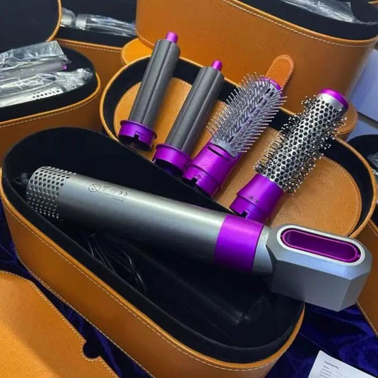 Фен з регулюванням температури і потоку повітря 5 в 1 + Кейс, Стайлер автоматичний для завивки волосся EG-27 Львів - фото 10