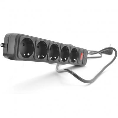Мережевий фільтр живлення Merlion 5 розеток, 1,8 м (B518P) Вінниця - фото 1