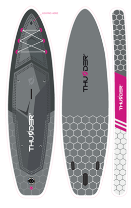 Надувная SUP доска (Сапборд) с LED подсветкой THUNDER MOSSA 320 Киев