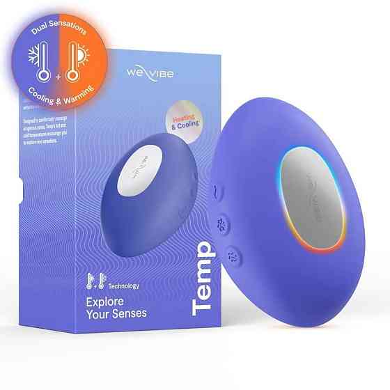 Клиторальный вибратор We-Vibe Temp Lavender Blue с функцией нагрева и охлаждения, синий Sex Aura Киев