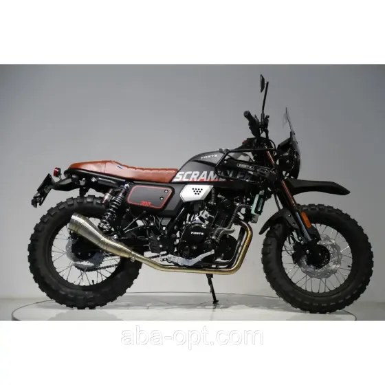 МОТОЦИКЛ Scrambler FT300-F6P Forte Об'єм 285 см3 шини 17''/17'' 29 к.с. купити в інтернет-магазині дешево Одеса