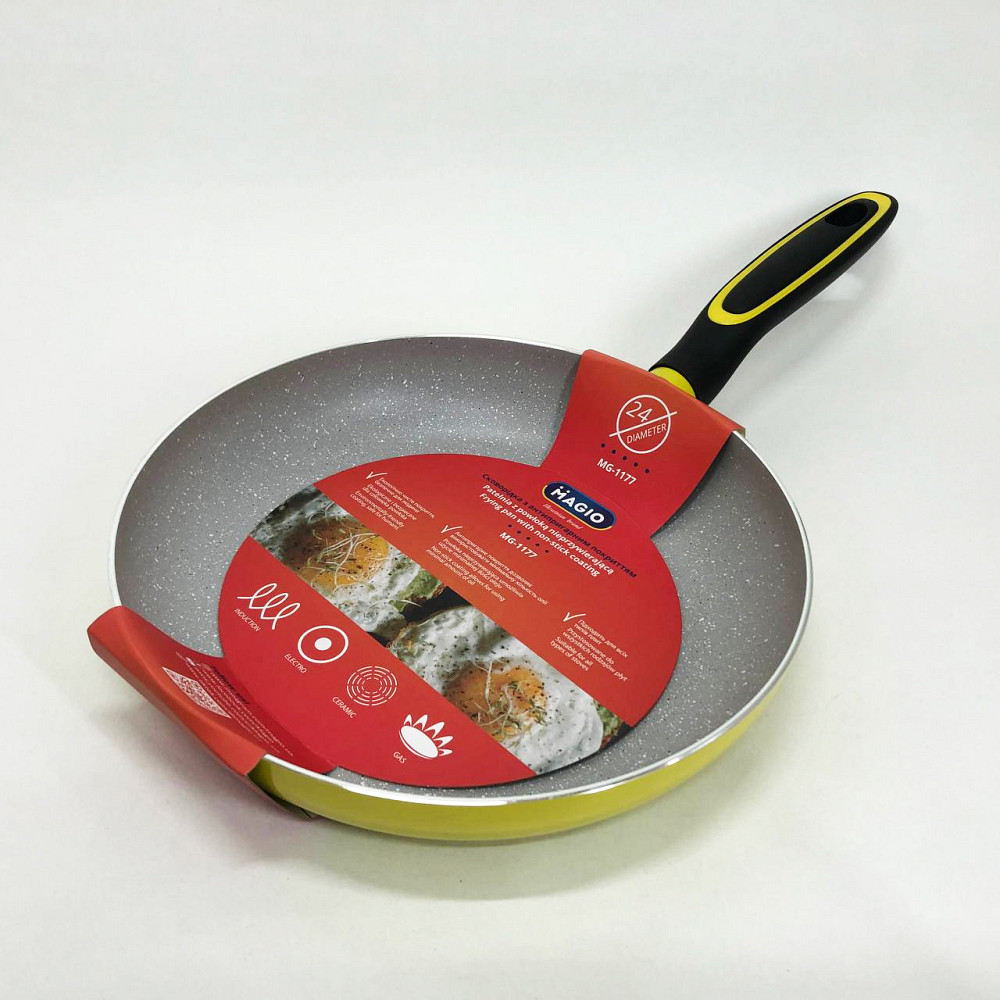 Сковорода антипригарная с высокими бортами, Сковорода для индукционных варочных панелей CN-17 Львов - изображение 8