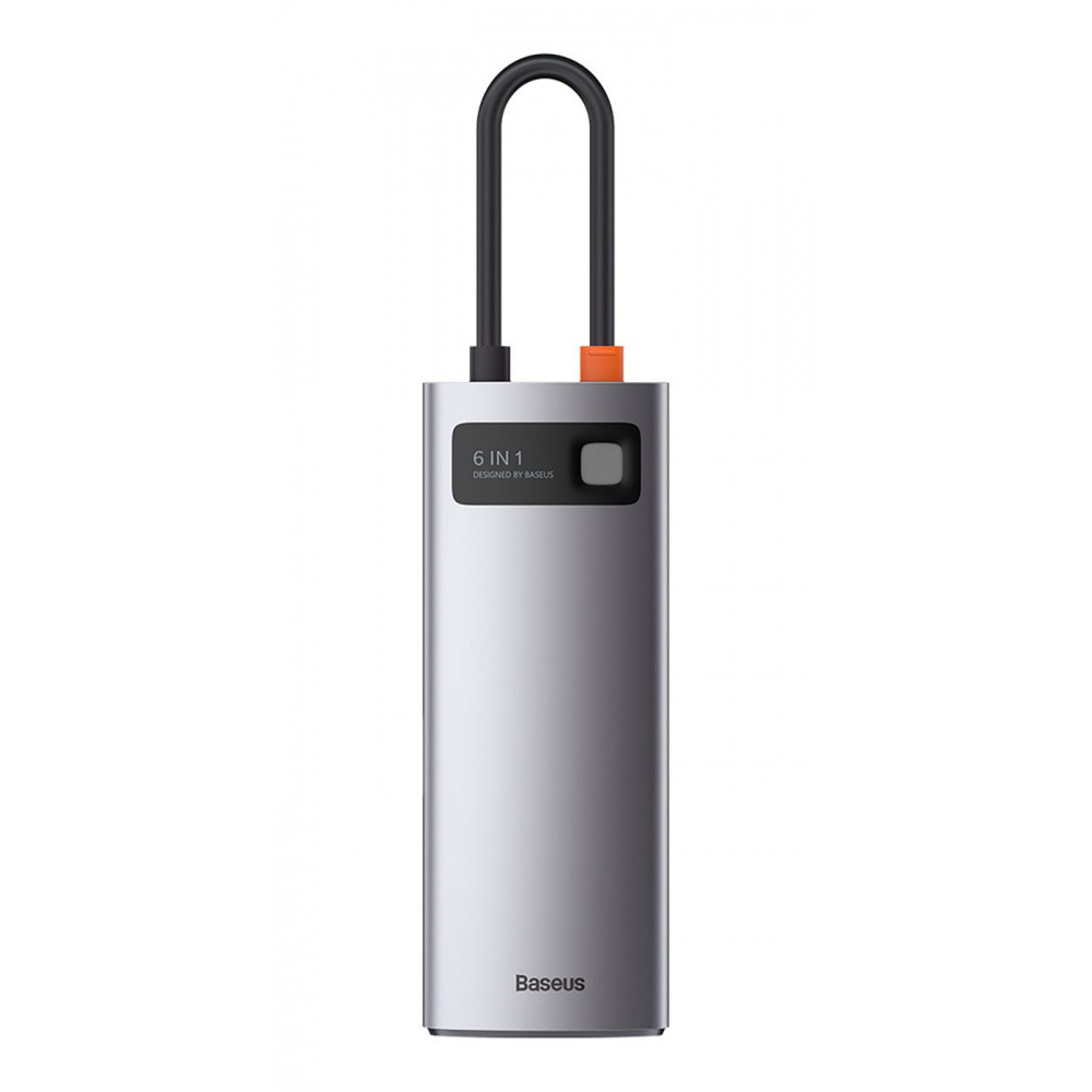 USB-Хаб Baseus Metal Gleam Series 6-in-1 Type-C серый Львов - изображение 1