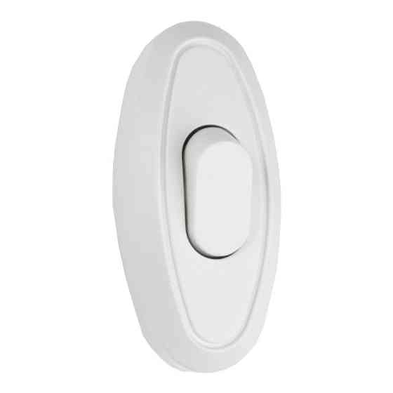 Выключатель для бра, белый Днепр