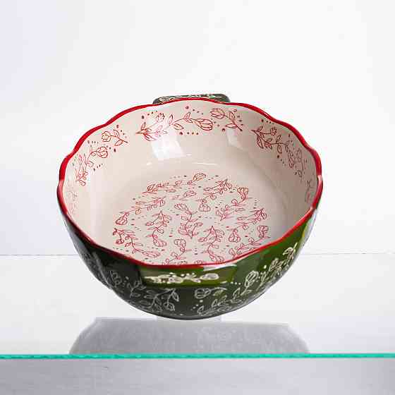 Yiwu Форма для запікання Vintage 35×22×5 (см) овальна з ручками Зелена HM05-03 Коломия