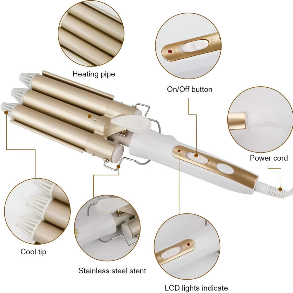 Потрійна плойка для завивання волося top4ever jd-016 Луцьк - фото 3