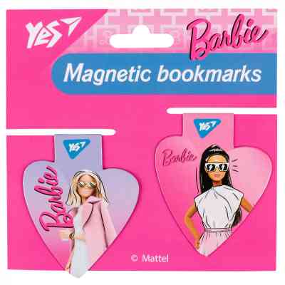Закладки для книг Yes магнітні Barbie heart, 2шт (708110) Вінниця