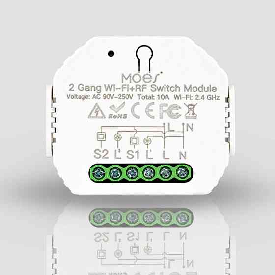 Wifi реле (двоканальне) Moes MS-104B Луцьк