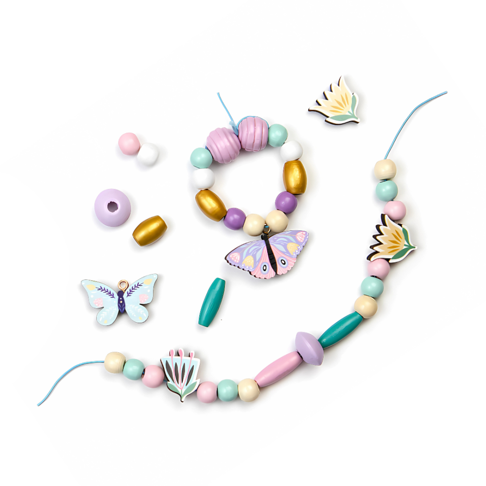 Набір для творчості та створення браслетів, прикрас з намистин дитячий «Метелик» подарунок для дівчаток 6-12 років Кам'янець-Подільський - фото 4