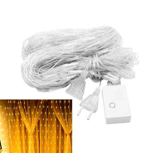 Гирлянда светодиодная новогодняя теплая белая Сетка 120 LED 1.7 x 1.5м Винница