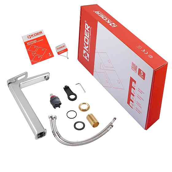 Высокий смеситель для умывальника Koer KB-11031-01 (KR5433) Харьков