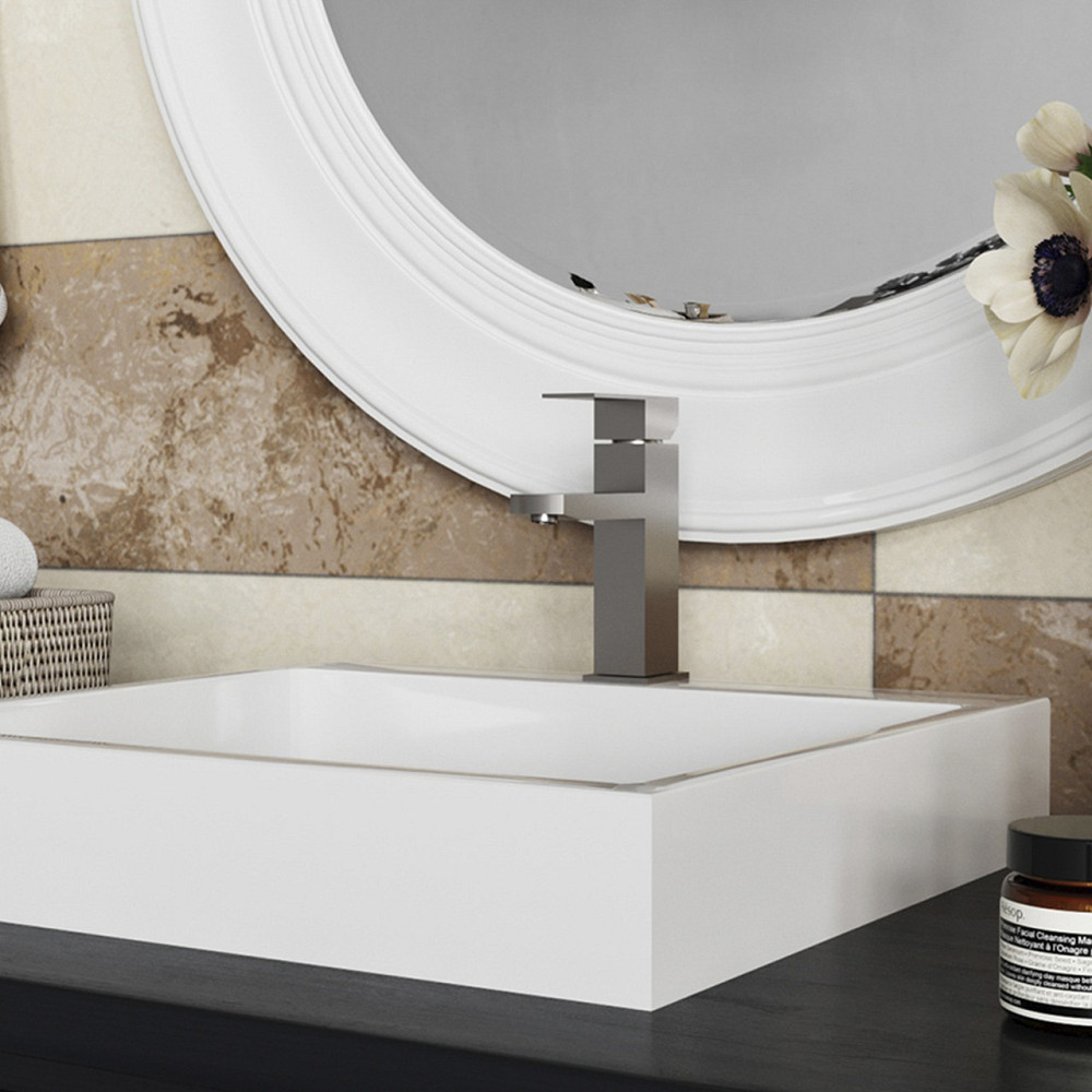 Набор смесителей Kroner Edelstahl Kubus-ESG010 + смеситель Edelstahl Kubus-ESG060 Киев - изображение 7