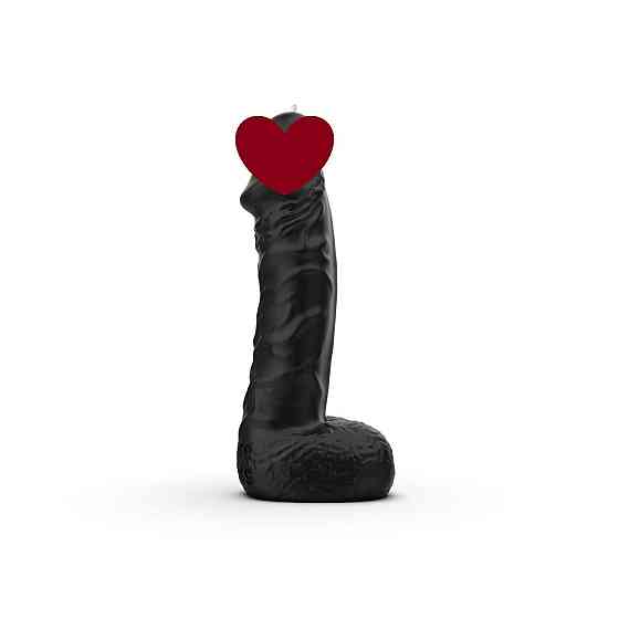 Свеча в виде члена Pure Bliss BIG Black 18 см Sex Aura Киев