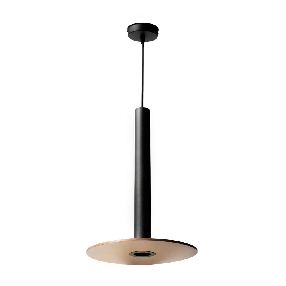 Світильник підвісний у стилі лофт MSK Electric Disk під лампу Е14 NL 26501 BK+CP чорний + мідь Київ - фото 1