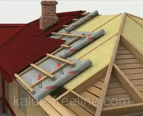 Мембрана супердиффузионная 160 г/м.кв. Рулон 1.5х50м (75м.кв.) "Extreme" Украина. (Оранжевая). Харків - фото 6