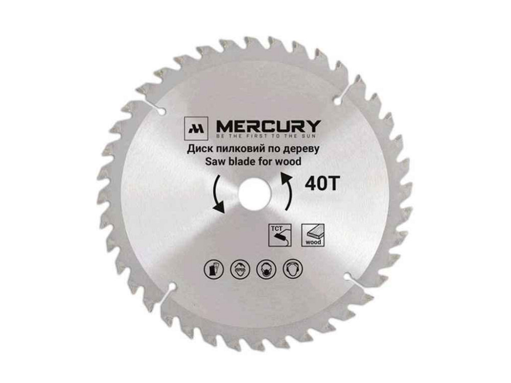 Диск пильный 185мм 20мм 40з С-40-185 ТМ Mercury Киев - изображение 1