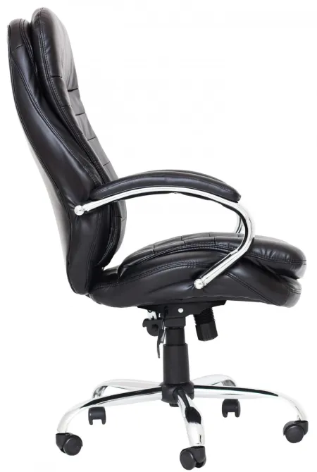 Офісне Крісло Керівника Richman Valencia В Хром М2 AnyFix Чорний Київ - фото 3