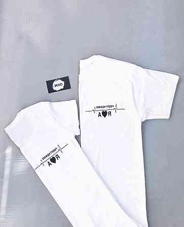 Парні футболки для хлопця та дівчини — Завдяки поруч! Чернівці