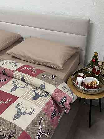 Ecotton Комплект постільної білизни Ecotton двоспальний 180х215 см червоний Олені новорічний Коломия