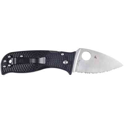 Ніж Spyderco Lil Temperance 3 Lightweight Serrated Black (C69SBK3) Вінниця