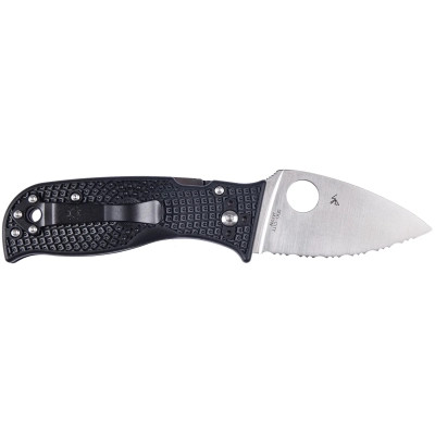 Нож Spyderco Lil Temperance 3 Lightweight Serrated Black (C69SBK3) Винница - изображение 2