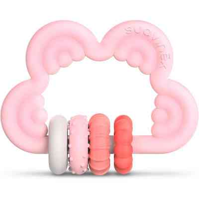 Прорезыватель Suavinex силиконовый с бряскальцем/розовый (401440) Винница