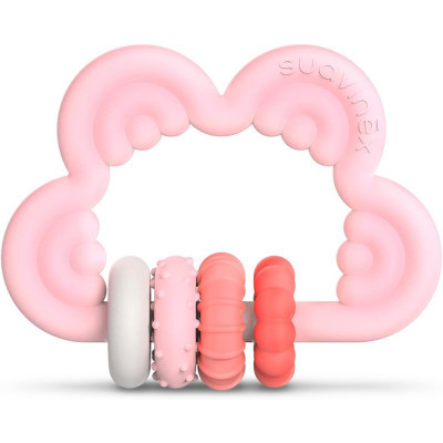 Прорезыватель Suavinex силиконовый с бряскальцем/розовый (401440) Винница - изображение 1