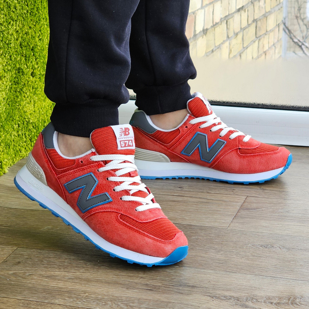 Мужские Кроссовки New Balance 574 Красные Нью Баланс (размеры: 41,43,45) Видео Обзор Днепр - изображение 5