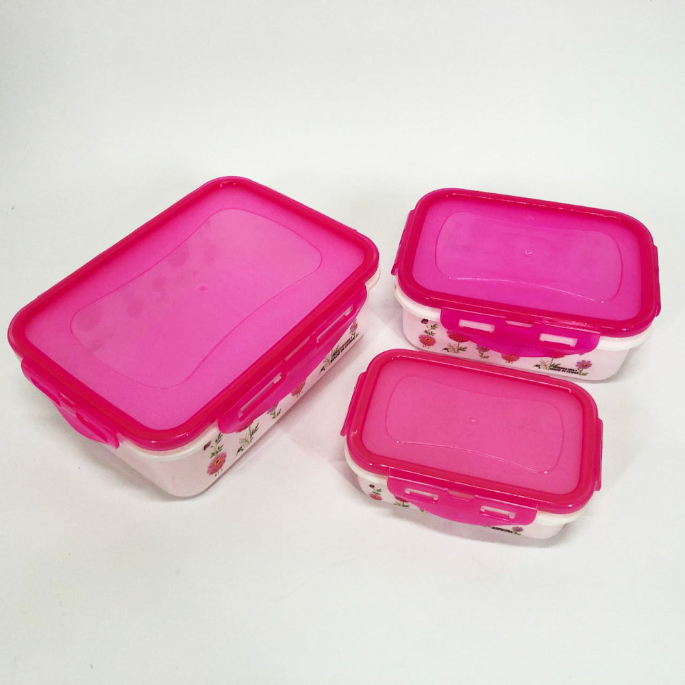 Набор пластиковых судков UNIQUE UN-1511. Цвет: розовый OB-47 Львов - изображение 7