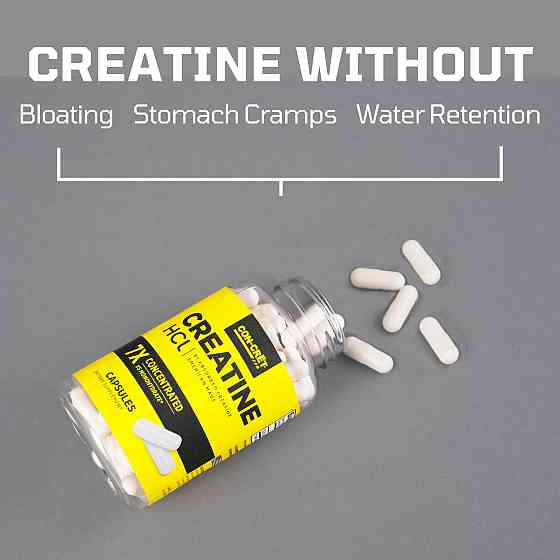 Креатин гидрохлорид Con-Cret Creatine HCl, 750 mg, 72 Capsules Луцк