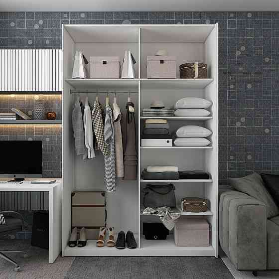 Шкаф-купе двухдверный Doros G-Caiser 160х60х240 см Белый/Графит (DRS-011017) Львов