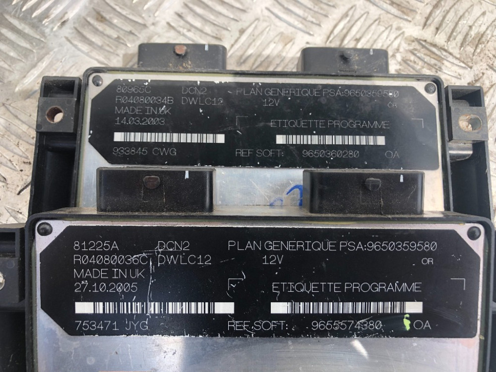 Блок керування двигуном Citroen Berlingo 1.9 D 2003-2007 (9650359580) Ковель - изображение 3