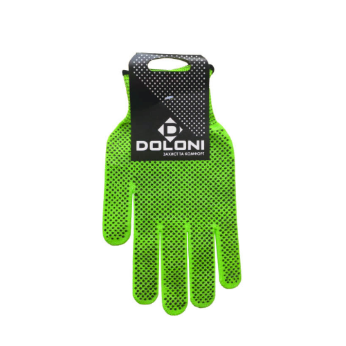 Перчатки 4415 трикотаж с микрокапкой ПВХ класс 10 зеленый ДКГ Житомир - изображение 1
