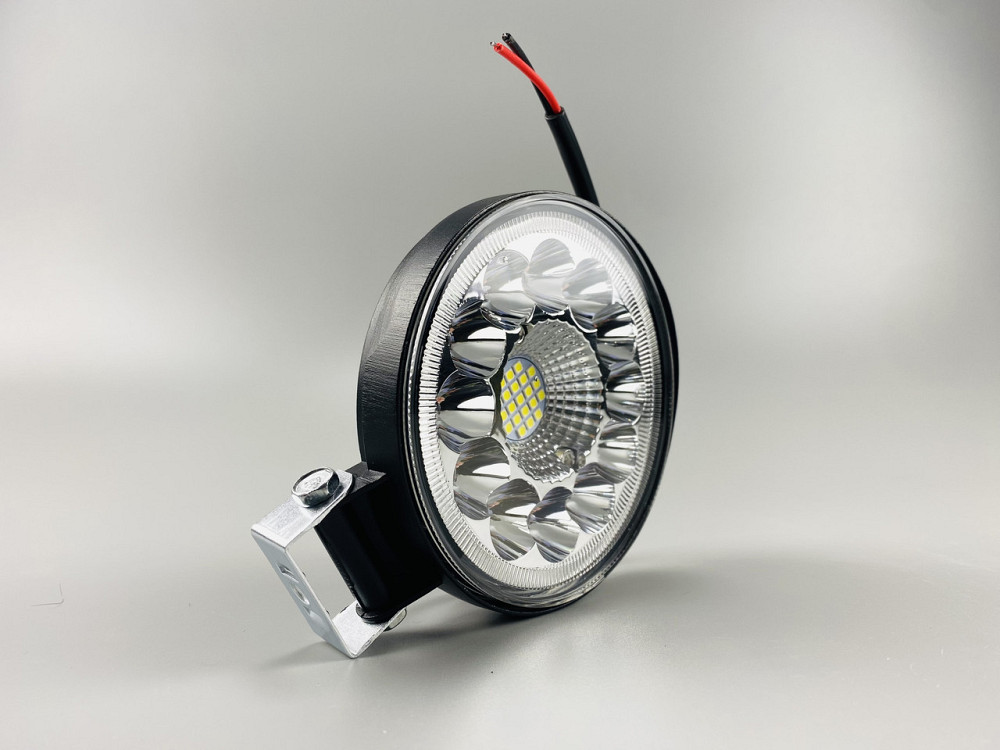 Фара LED кругла 33 led діода 6500K, автомобільне світлодіодне робоче світло Мукачево - фото 3