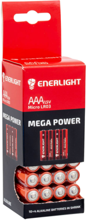 Батарейка ENERLIGHT Mega Power ААА 1 шт Харків