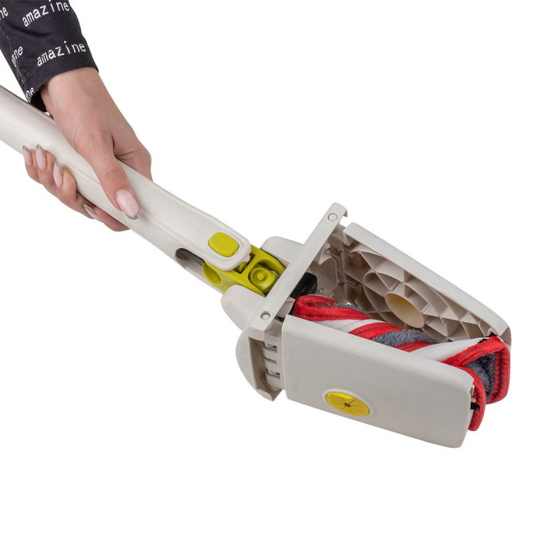 Швабра з віджимним механізмом ''метелик''+ 2 насадки з мікрофібри WT-XH(white) Одеса - фото 2