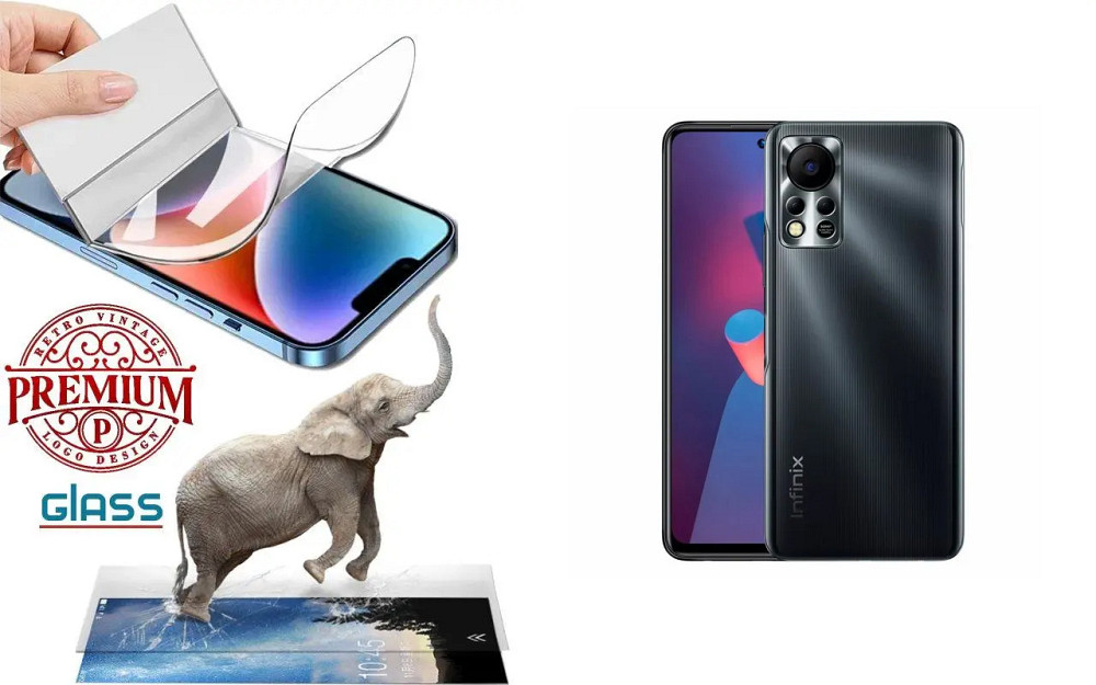 Полиуретановая пленка Infinix Hot 11S, Premium, толщина 0,2 мм Киев - изображение 1