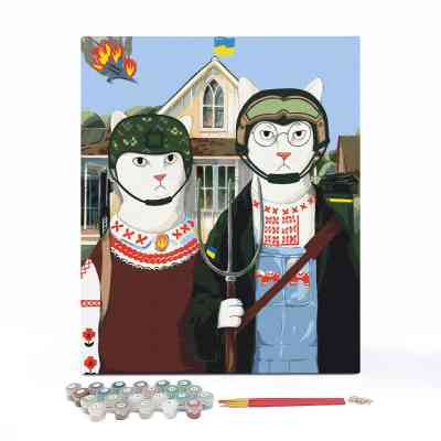 Картина по номерам Orner Українська Котика 40х50 см (orner-1675) Вінниця