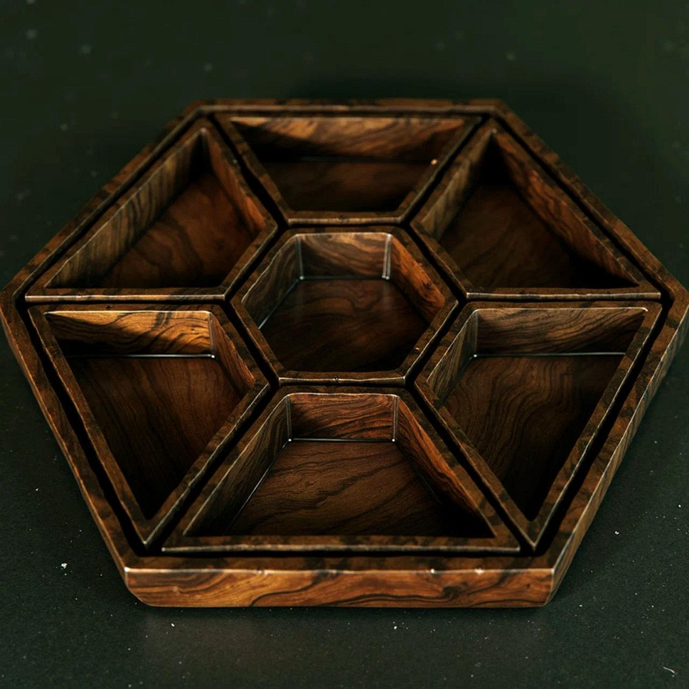 Менажница деревянная 