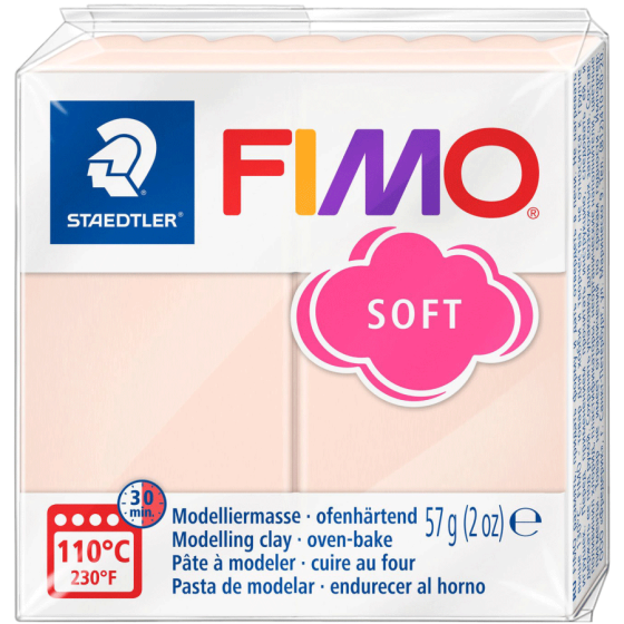Пластика для біжутерії Soft Тілесна 57г Fimo Київ