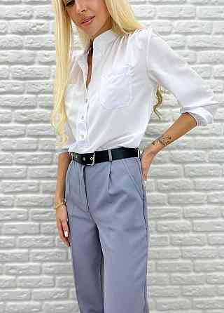 Класичні вкорочені брюки "Prime" оптом | Батал Сірий, 52 Київ