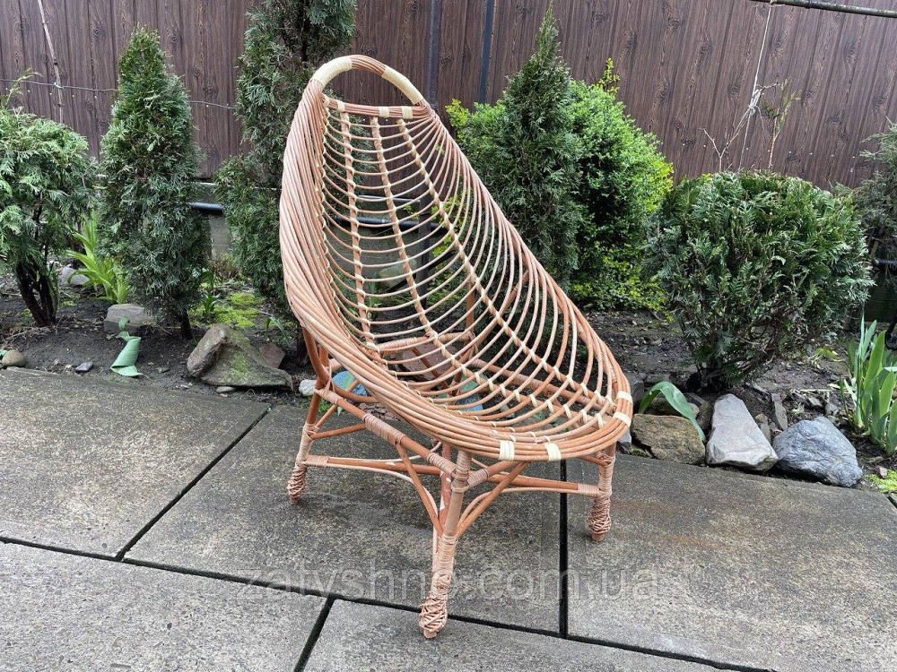 Крісло відпочинкове плетене з лози Київ - фото 2
