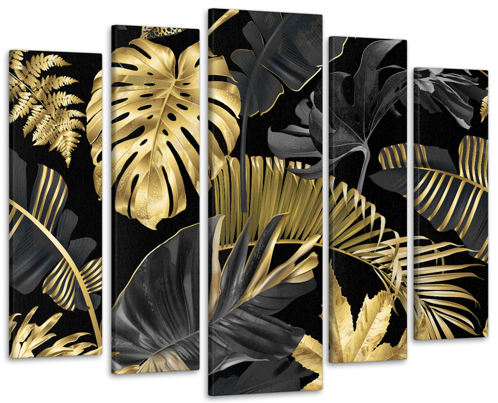 Модульна картина Монстера Абстракція Art-268_5 ( 80х118см ) Київ - фото 1