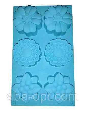 Силіконова форма на 6 виробів " квіти " 27 х 17 х 4 см (шт) Одеса