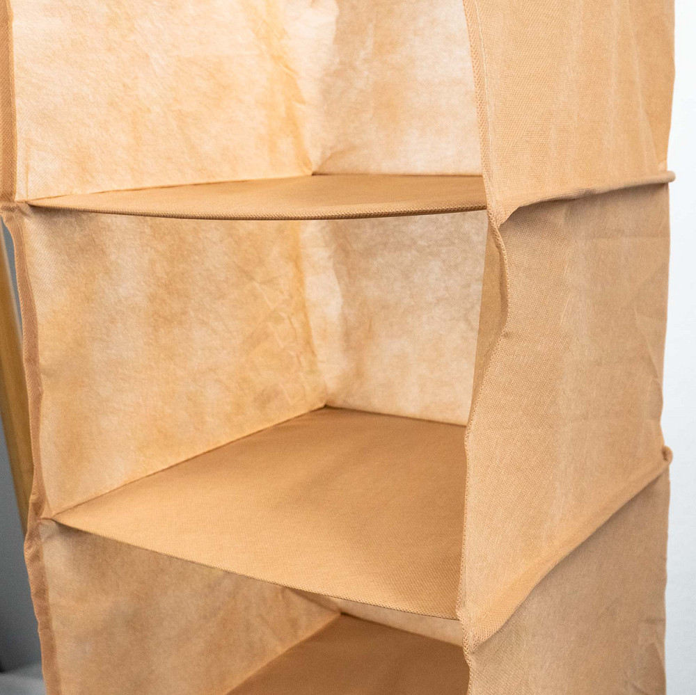 Подвесные полочки органайзер для хранения вещей 62x30x30 см L HP-L (Бежевый) Сумы - изображение 6